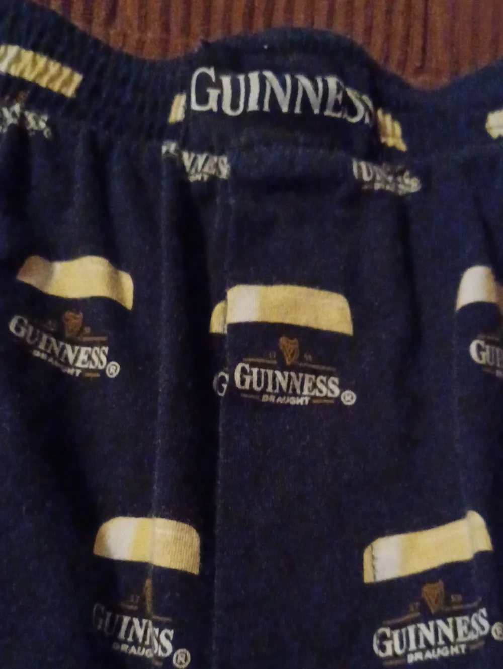 Guinness Men’s Navy Logo Print Casual Boxers